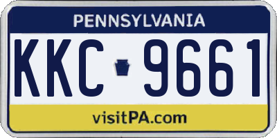 PA license plate KKC9661