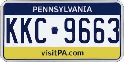 PA license plate KKC9663