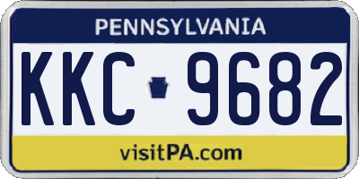 PA license plate KKC9682
