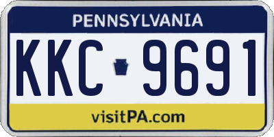 PA license plate KKC9691