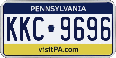 PA license plate KKC9696