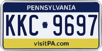 PA license plate KKC9697