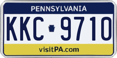 PA license plate KKC9710