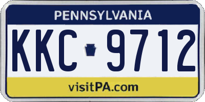 PA license plate KKC9712