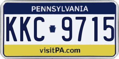 PA license plate KKC9715