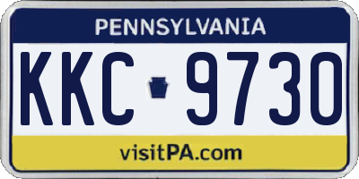 PA license plate KKC9730