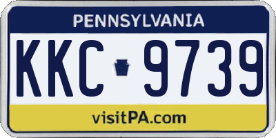 PA license plate KKC9739