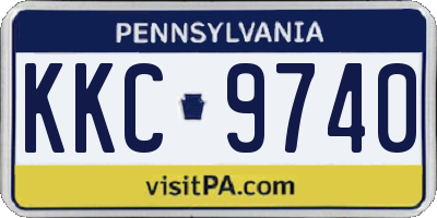 PA license plate KKC9740