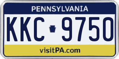 PA license plate KKC9750