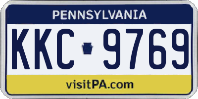 PA license plate KKC9769