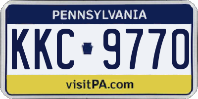 PA license plate KKC9770