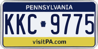 PA license plate KKC9775