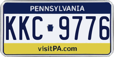 PA license plate KKC9776