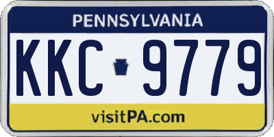 PA license plate KKC9779