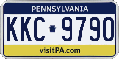 PA license plate KKC9790
