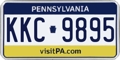 PA license plate KKC9895