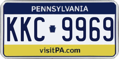 PA license plate KKC9969