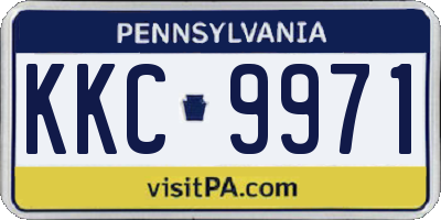 PA license plate KKC9971