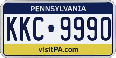 PA license plate KKC9990