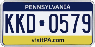 PA license plate KKD0579