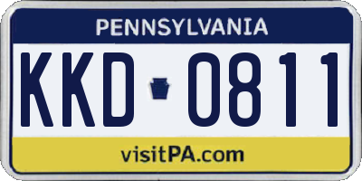 PA license plate KKD0811