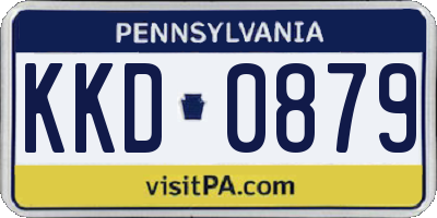 PA license plate KKD0879
