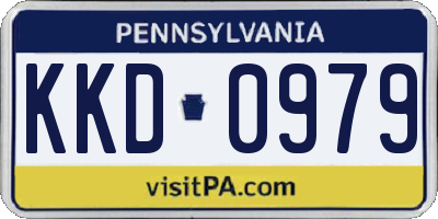 PA license plate KKD0979