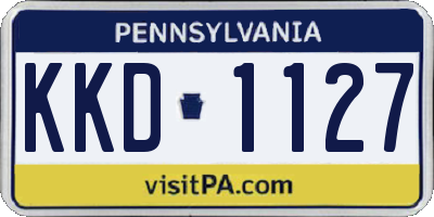 PA license plate KKD1127