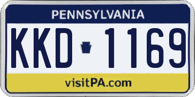 PA license plate KKD1169