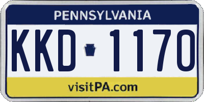PA license plate KKD1170