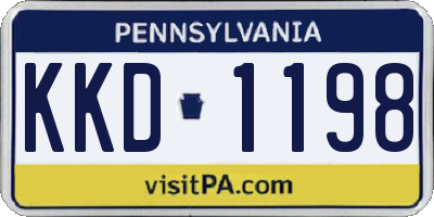 PA license plate KKD1198