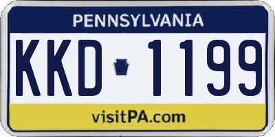 PA license plate KKD1199