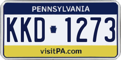 PA license plate KKD1273