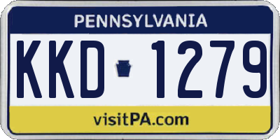 PA license plate KKD1279