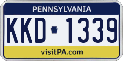 PA license plate KKD1339