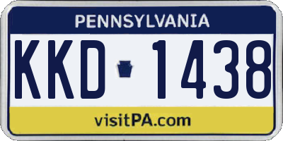 PA license plate KKD1438