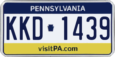 PA license plate KKD1439