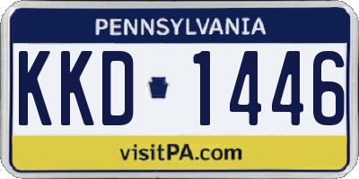 PA license plate KKD1446