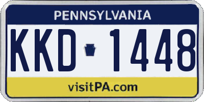 PA license plate KKD1448