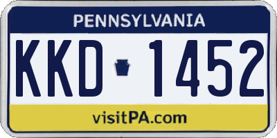 PA license plate KKD1452