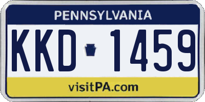 PA license plate KKD1459