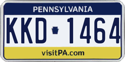 PA license plate KKD1464