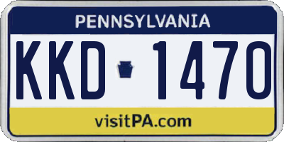 PA license plate KKD1470