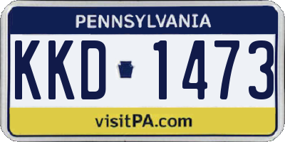 PA license plate KKD1473
