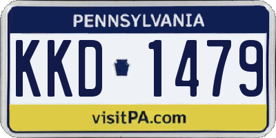 PA license plate KKD1479