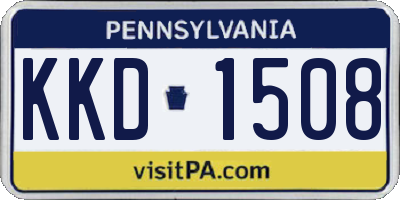 PA license plate KKD1508