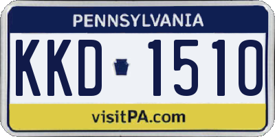 PA license plate KKD1510