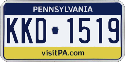PA license plate KKD1519