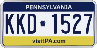 PA license plate KKD1527