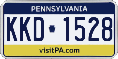 PA license plate KKD1528